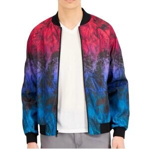 I.N.C. INTERNATIONAL CONCEPTS Men's Front Zip Windbreaker Varsity Jacket Size L